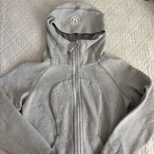 Gray Full Length Lululemon Zip-Up Scuba Size 8